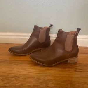 BEAST Fashion,ankle high,Chelsea Boots,tan leather